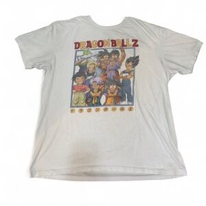 Dragon Ball Z Graphic T-Shirt, Goku & Z Fighters Anime Tee, Size XL